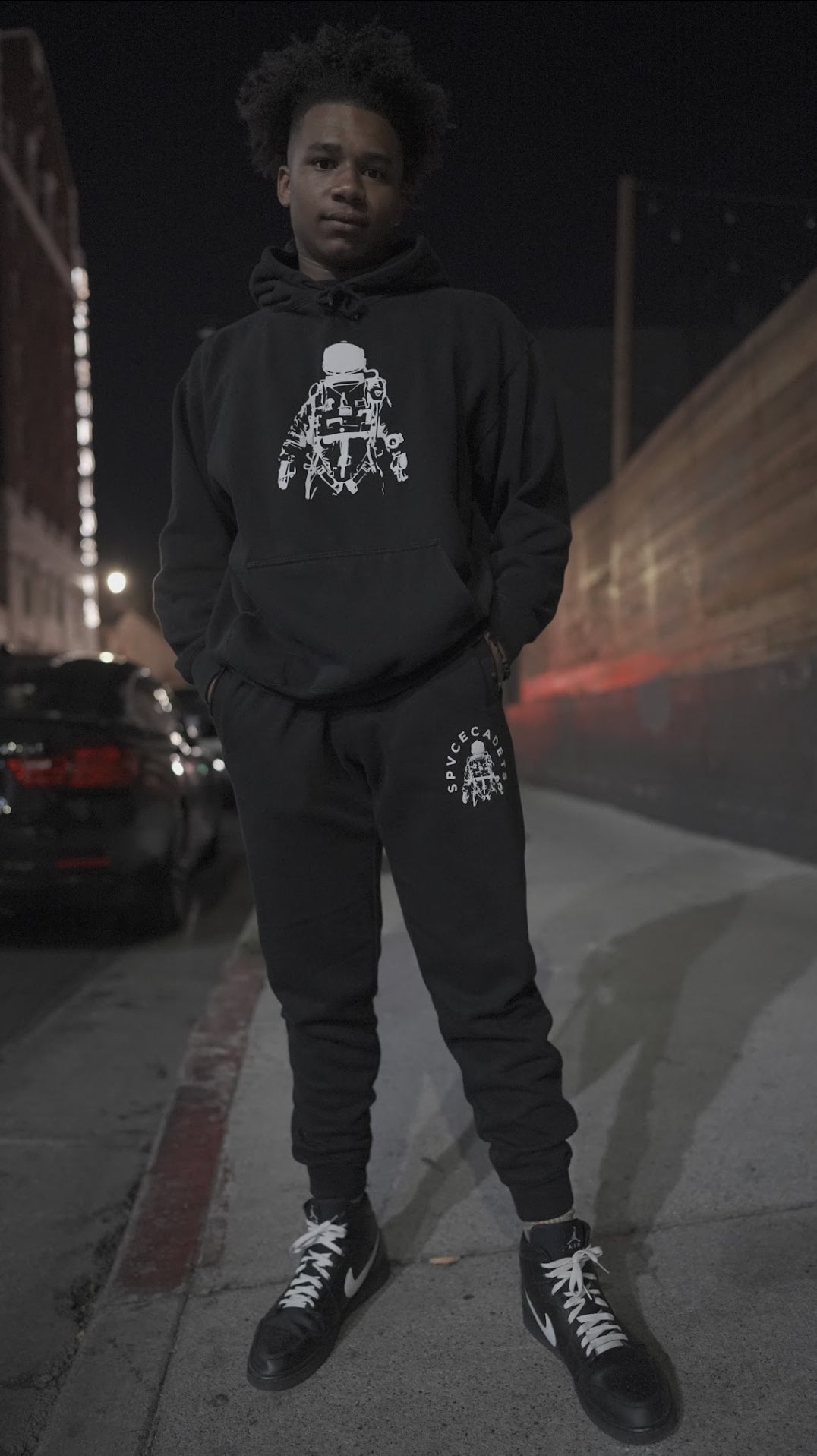 New Black Astronaut Hoodie